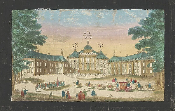 View of the facade of Huis ten Bosch Palace in The Hague, 1700-1799. Creator: Anon
