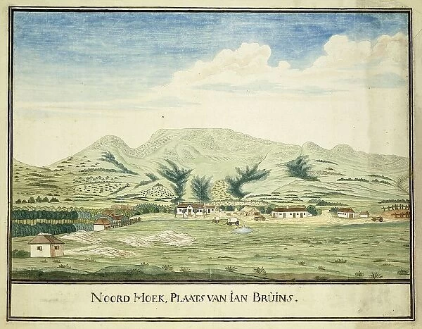 View of the farm of Jan Bruins at Noordhoek, c.1777-1786. Creators: Robert Jacob Gordon, Johannes Schumacher