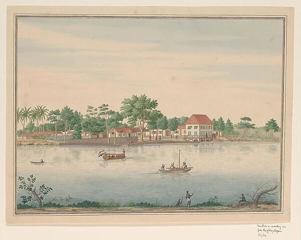 View of a ferry house at the Grote Pas at Colombo, c.1750. Creator: Anon