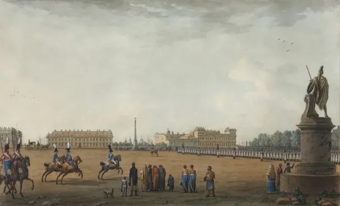 Framed Print : View of the Field of Mars and the Suvorov Monument in Saint Petersburg, 1807 Framed Print : View of the Field of Mars and the Suvorov Monument in Saint Petersburg, 1807