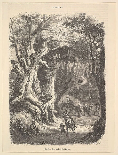 A View in the Forest of Morvan, 1837-66. Creator: Jean-Antoine Watteau