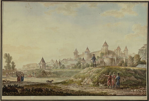 View of the fortress of Bender, 1790. Artist: Ivanov, Mikhail Matveevich (1748-1823)