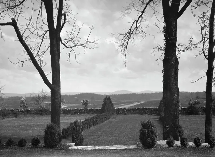 Framed Print : View of Foxcroft, 1931 May 8. Creator: Arnold Genthe Framed Print : View of Foxcroft, 1931 May 8. Creator: Arnold Genthe