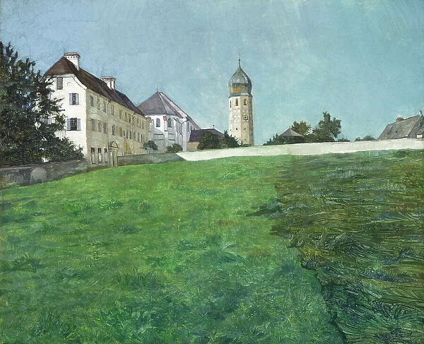 A View of Frauenchiemsee, 1891. Creator: Heinrich Wilhelm Trubner