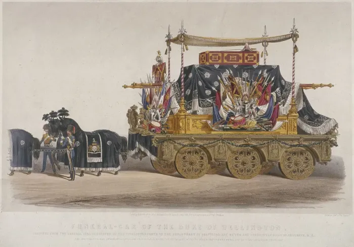 Framed Print : View of the funeral car of the Duke of Wellington, 1852. Artist: Richard Redgrave Framed Print : View of the funeral car of the Duke of Wellington, 1852. Artist: Richard Redgrave