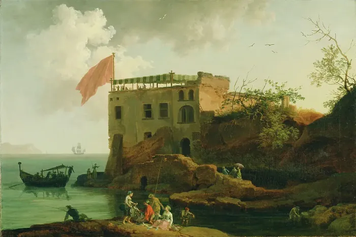 Framed Print : View of Gaiola, about 1770-1790. Creator: Pierre-Jacques Volaire Framed Print : View of Gaiola, about 1770-1790. Creator: Pierre-Jacques Volaire