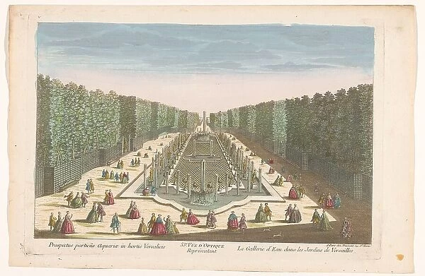 View of the Galerie d'Eau in the garden of Versailles, 1745-1775. Creator: Anon