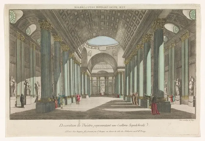 Framed Print : View of a gallery of sepulchral images, 1735-1805. Creator: Unknown Framed Print : View of a gallery of sepulchral images, 1735-1805. Creator: Unknown