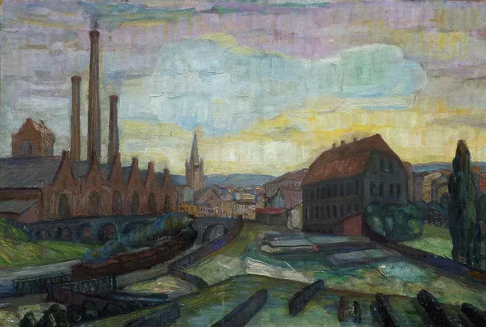 Framed Print : View from Gamlebyen in Oslo, 1938. Creator: Anders C Svarstad Framed Print : View from Gamlebyen in Oslo, 1938. Creator: Anders C Svarstad