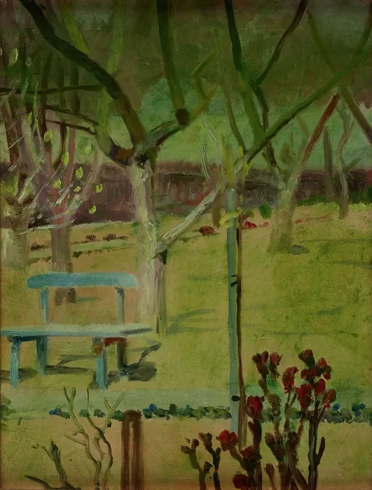 Framed Print : View of the Garden, between 1900-1904. Creator: Jacek Malczewski Framed Print : View of the Garden, between 1900-1904. Creator: Jacek Malczewski