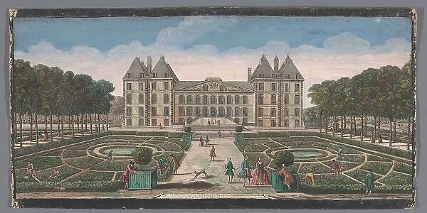 View of the garden and the Château de Saint-Maur, 1700-1799. Creators: Anon, Jacques Rigaud