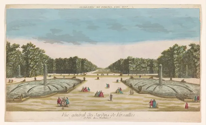 Framed Print : View of the Garden of Versailles, 1759-c.1796. Creator: Unknown Framed Print : View of the Garden of Versailles, 1759-c.1796. Creator: Unknown