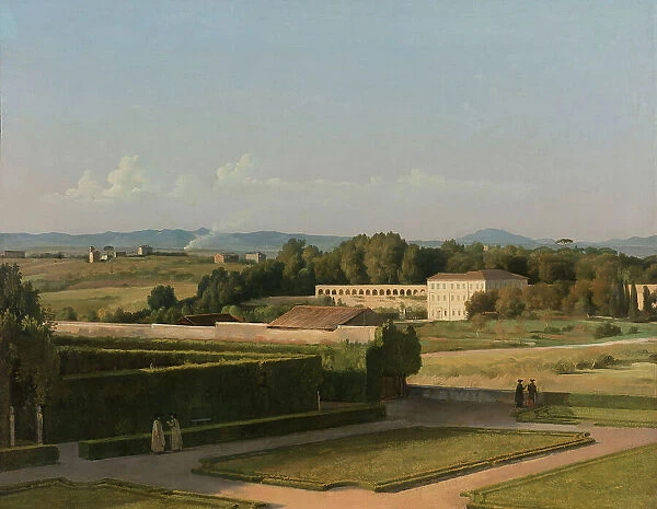 View of the Gardens of Villa Medici, 1811-1816. Creator: Michel Martin Drolling