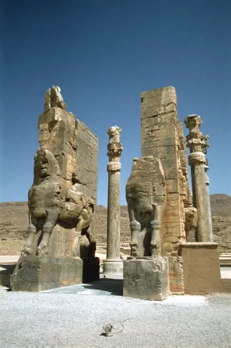 Framed Print : Front view of the Gate of All Nations, Persepolis, Iran Framed Print : Front view of the Gate of All Nations, Persepolis, Iran
