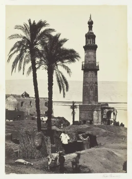 Framed Print : View at Girgeh, Upper Egypt, 1857. Creator: Francis Frith Framed Print : View at Girgeh, Upper Egypt, 1857. Creator: Francis Frith