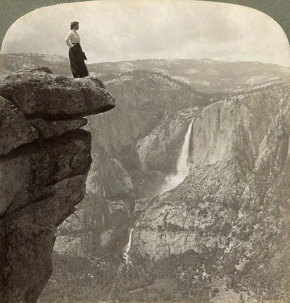 View from Glacier Point, Yosemite Valley, California, USA, 1902. Artist: Underwood & Underwood