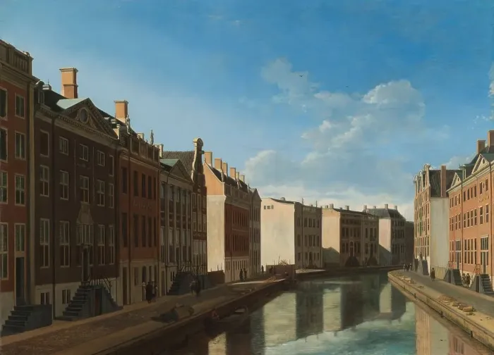 Framed Print : View of the Golden Bend in the Herengracht, 1671-1672. Creator: Gerrit Berckheyde Framed Print : View of the Golden Bend in the Herengracht, 1671-1672. Creator: Gerrit Berckheyde