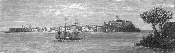Framed Print : View of Goree; Journey from the Senegal to the Niger, 1875. Creator: Unknown Framed Print : View of Goree; Journey from the Senegal to the Niger, 1875. Creator: Unknown