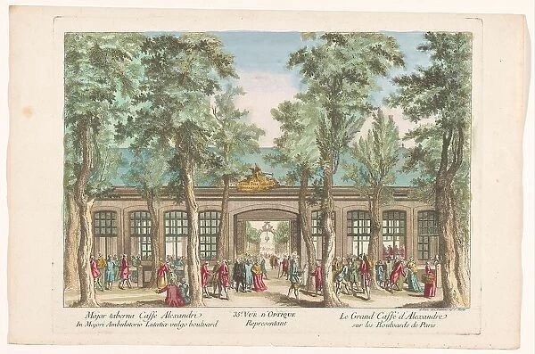 View of the Grand Cafe Royal d'Alexandre on Boulevard du Temple in Paris, 1745-1775. Creator: Anon