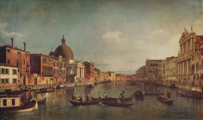Framed Print : A View on the Grand Canal Venice, c1740, (c1915). Artist: Canaletto Framed Print : A View on the Grand Canal Venice, c1740, (c1915). Artist: Canaletto