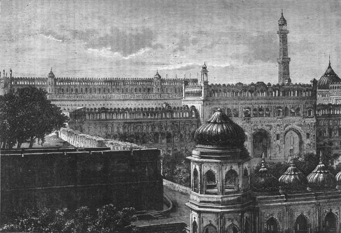 Framed Print : View of the Great Imambara, Lucknow, c1891. Creator: James Grant Framed Print : View of the Great Imambara, Lucknow, c1891. Creator: James Grant