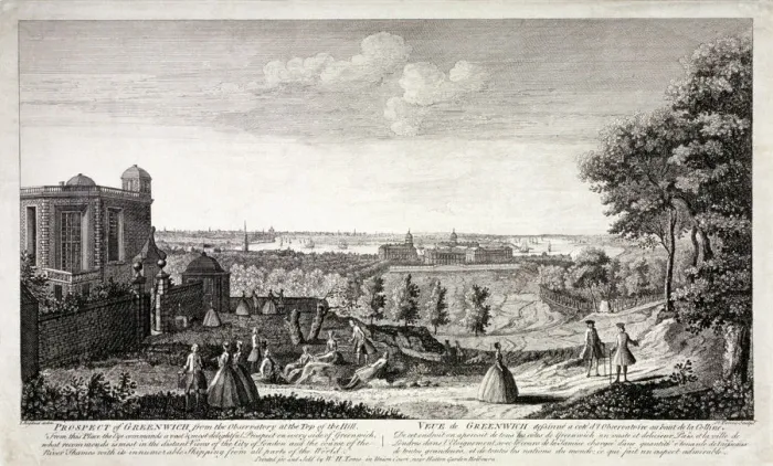 Framed Print : View of Greenwich from the hill in Greenwich Park, London, c1750. Artist:s Torres Framed Print : View of Greenwich from the hill in Greenwich Park, London, c1750. Artist:s Torres