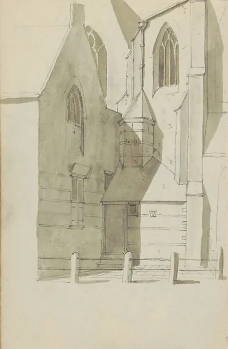 Framed Print : Side view of the Grote Kerk in Hoorn, c.1783-c.1797. Creator: Johannes Huibert Prins Framed Print : Side view of the Grote Kerk in Hoorn, c.1783-c.1797. Creator: Johannes Huibert Prins