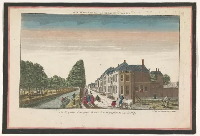 Framed Print : View of Haagse Bos in The Hague seen from the south side, 1745-1775. Creator: Anon Framed Print : View of Haagse Bos in The Hague seen from the south side, 1745-1775. Creator: Anon