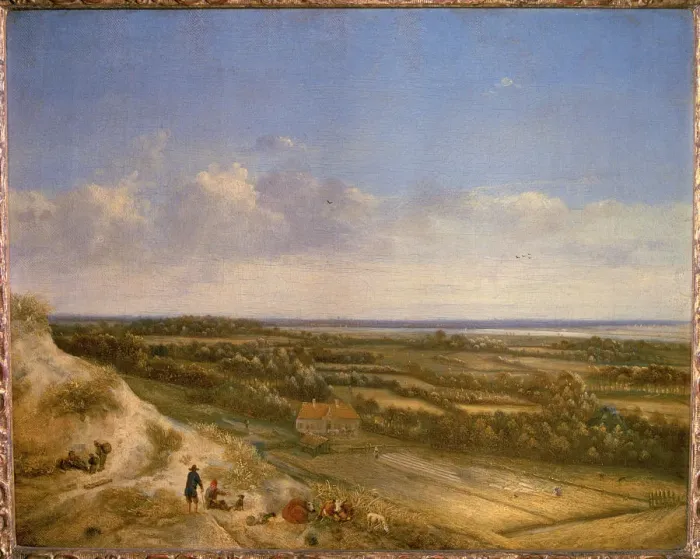 Framed Print : View of Haarlem from the dunes Framed Print : View of Haarlem from the dunes