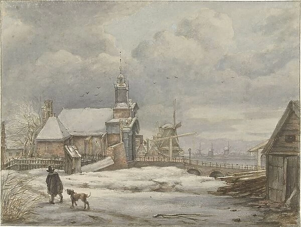 View of the Haarlemmerpoort in Amsterdam, 1796-1849. Creator: Albertus Brondgeest