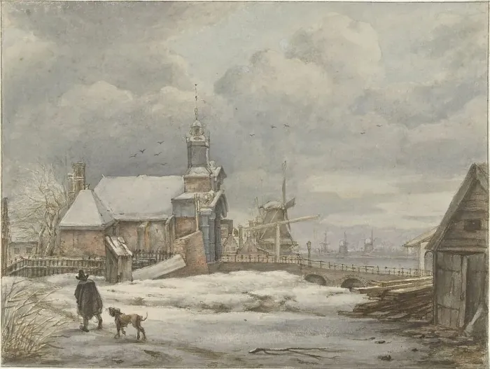 Framed Print : View of the Haarlemmerpoort in Amsterdam, 1796-1849. Creator: Albertus Brondgeest Framed Print : View of the Haarlemmerpoort in Amsterdam, 1796-1849. Creator: Albertus Brondgeest