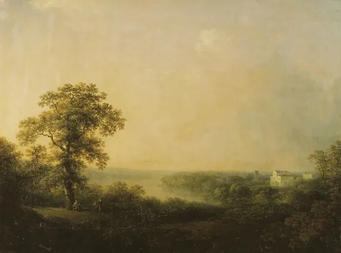 Framed Print : View of Haga, 1811. Creator: Carl Johan Fahlcrantz Framed Print : View of Haga, 1811. Creator: Carl Johan Fahlcrantz