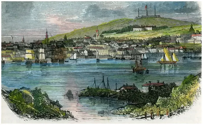 Framed Print : View of Halifax, Nova Scotia, c1870 Framed Print : View of Halifax, Nova Scotia, c1870