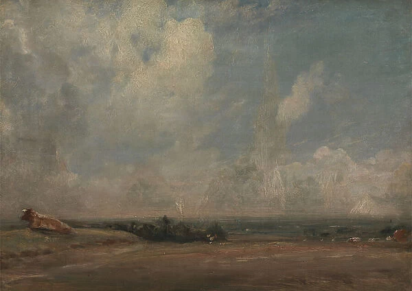 A View from Hampstead Heath(?), ca. 1825. Creator: John Constable