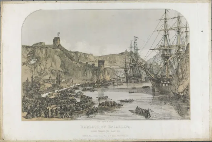 Framed Print : View of the harbour of Balaclava