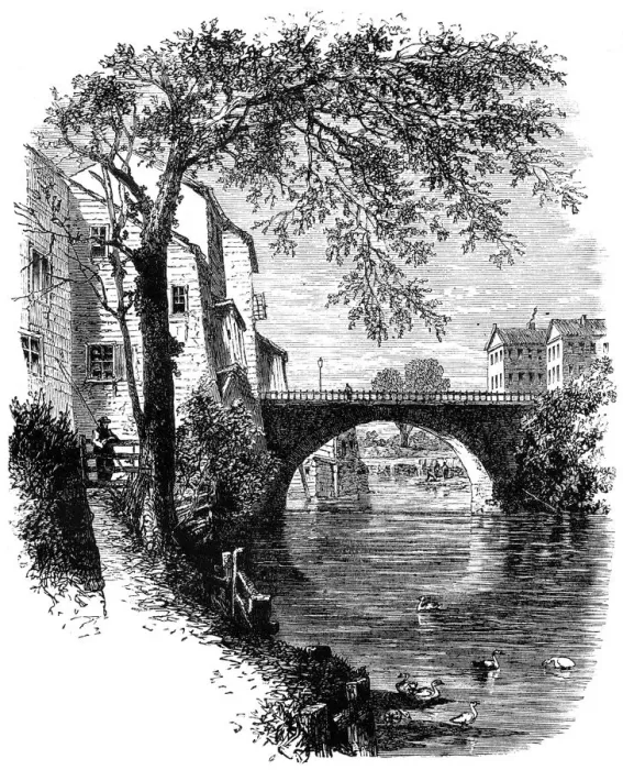 Framed Print : View in Hartford, Connecticut, c17th century (c1880) Framed Print : View in Hartford, Connecticut, c17th century (c1880)