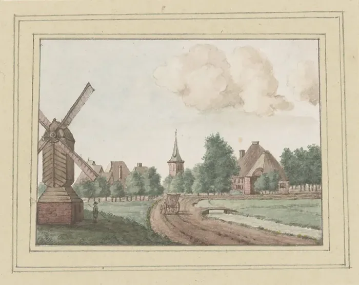 Framed Print : View of Hauwert, 1700-1800. Creator: Anon