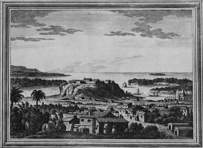 Framed Print : A View of the Haven of Acapulco, c1768 Framed Print : A View of the Haven of Acapulco, c1768