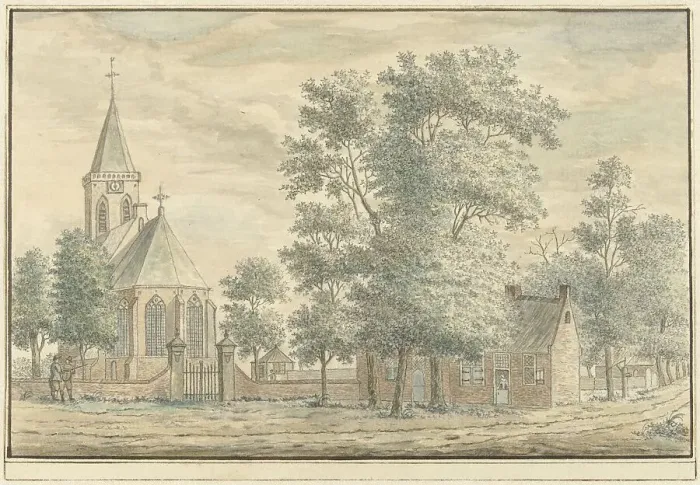 Framed Print : View in Hilversum, 1779. Creator: A. Masurel Framed Print : View in Hilversum, 1779. Creator: A. Masurel