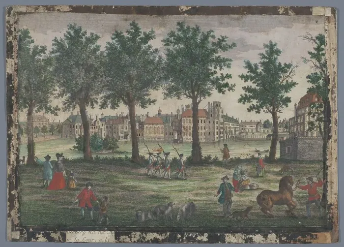Framed Print : View of the Hofvijver in The Hague, 1742-1801. Creator: Anon Framed Print : View of the Hofvijver in The Hague, 1742-1801. Creator: Anon