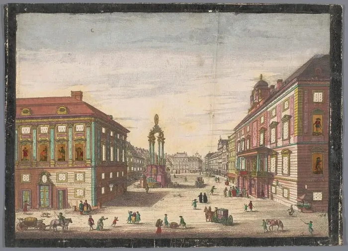 Framed Print : View of the Hoher Markt in Vienna, 1755-1779. Creator: Johann Sigrist Framed Print : View of the Hoher Markt in Vienna, 1755-1779. Creator: Johann Sigrist