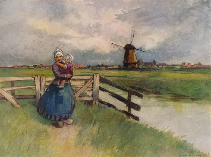 Framed Print : View in Holland, 1907. Artist: Flame Engraving Co Framed Print : View in Holland, 1907. Artist: Flame Engraving Co