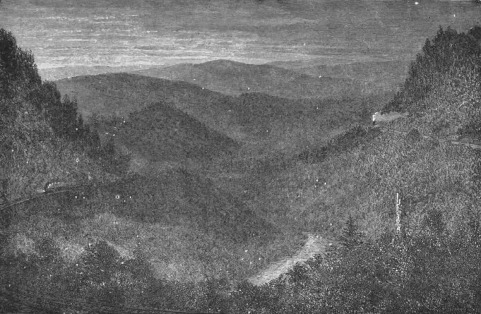 Framed Print : View from Horseshoe Curve Early Morning, 1883 Framed Print : View from Horseshoe Curve Early Morning, 1883