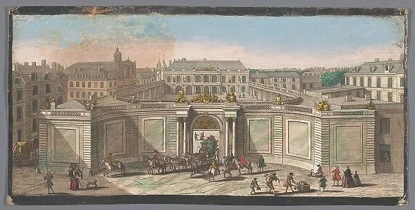 View of Hôtel de Soubise in Paris, 1700-1799. Creators: Anon, Jacques Rigaud
