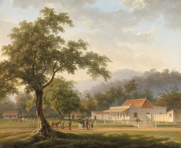 View of the house of the resident, Mr. J. Ph. van Zuylen van Nyevelt, in Banyuwangi (East Java), 182 Creator: Antoine Auguste Joseph Payen