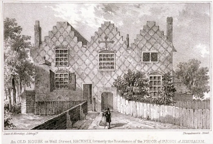 Framed Print : View of a house in Wells Street, Hackney, London, c1830 Framed Print : View of a house in Wells Street, Hackney, London, c1830