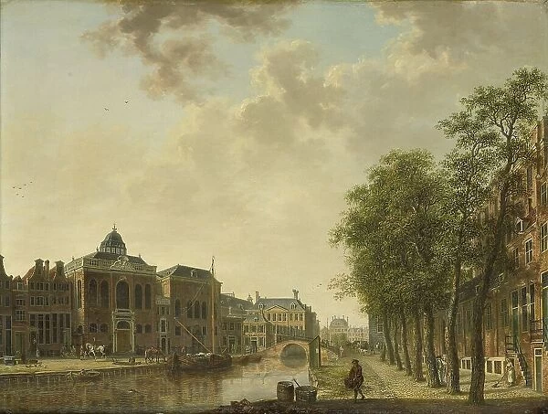 View of the Houtmarkt, Amsterdam, c.1760-c.1787. Creator: Hendrick Keun