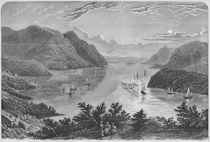 Framed Print : View of the Hudson from the Vicinity of West-Point, 1883. Artist: Littell Framed Print : View of the Hudson from the Vicinity of West-Point, 1883. Artist: Littell