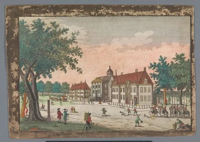 Framed Print : View of Huis ten Bosch Palace in The Hague, 1742-1801. Creator: Anon Framed Print : View of Huis ten Bosch Palace in The Hague, 1742-1801. Creator: Anon