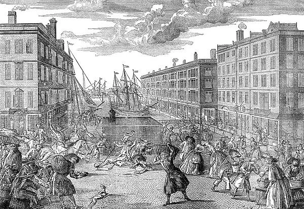 The View and Humours of Billingsgate, 1736